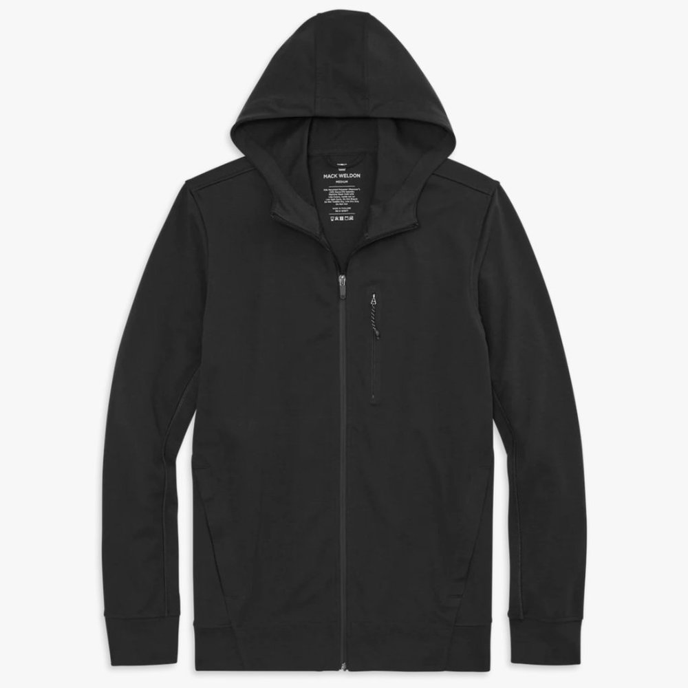 Mack Weldon Atlas Full Zip - Black